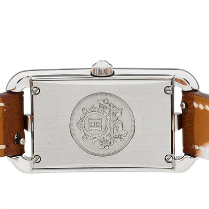 Hermes Stainless Steel Barenia 20mm Nantucket Quartz Watch Fauve 4 of 4