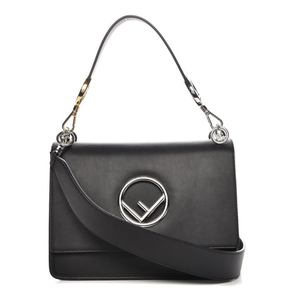Fendi Vitello Century Opaco F is Fendi Kan I Shoulder Bag Black 1 of 8