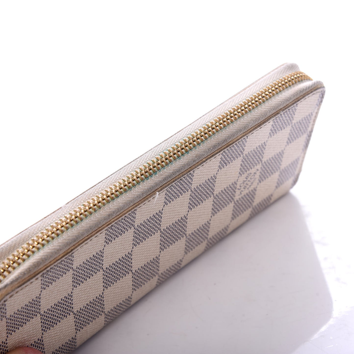 Damier Azur Clemence Wallet Rose Ballerine