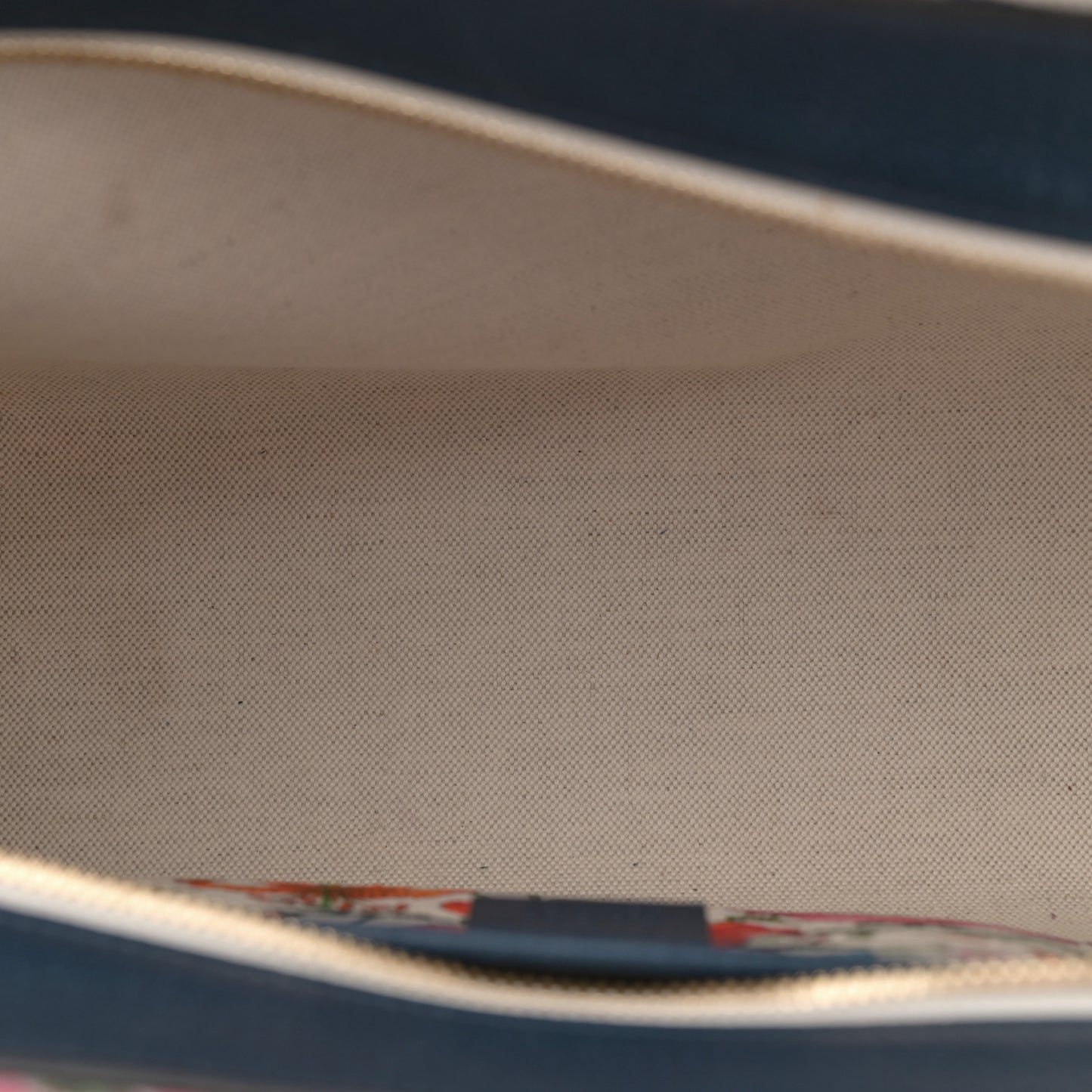 Canvas Medium Flora Tote White Multicolor Blue Agata