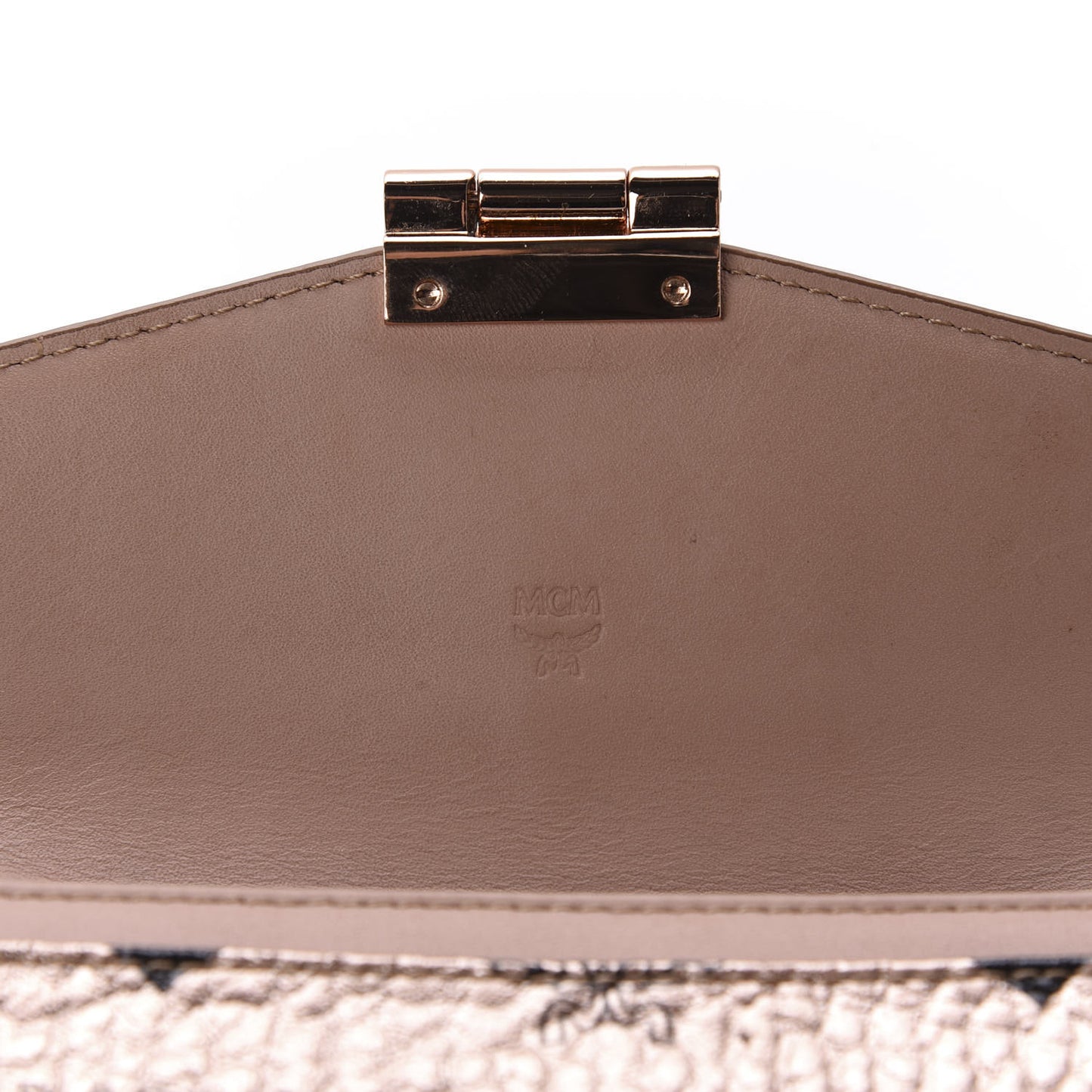 Metallic Visetos Patricia Wallet On Chain Champagne Gold