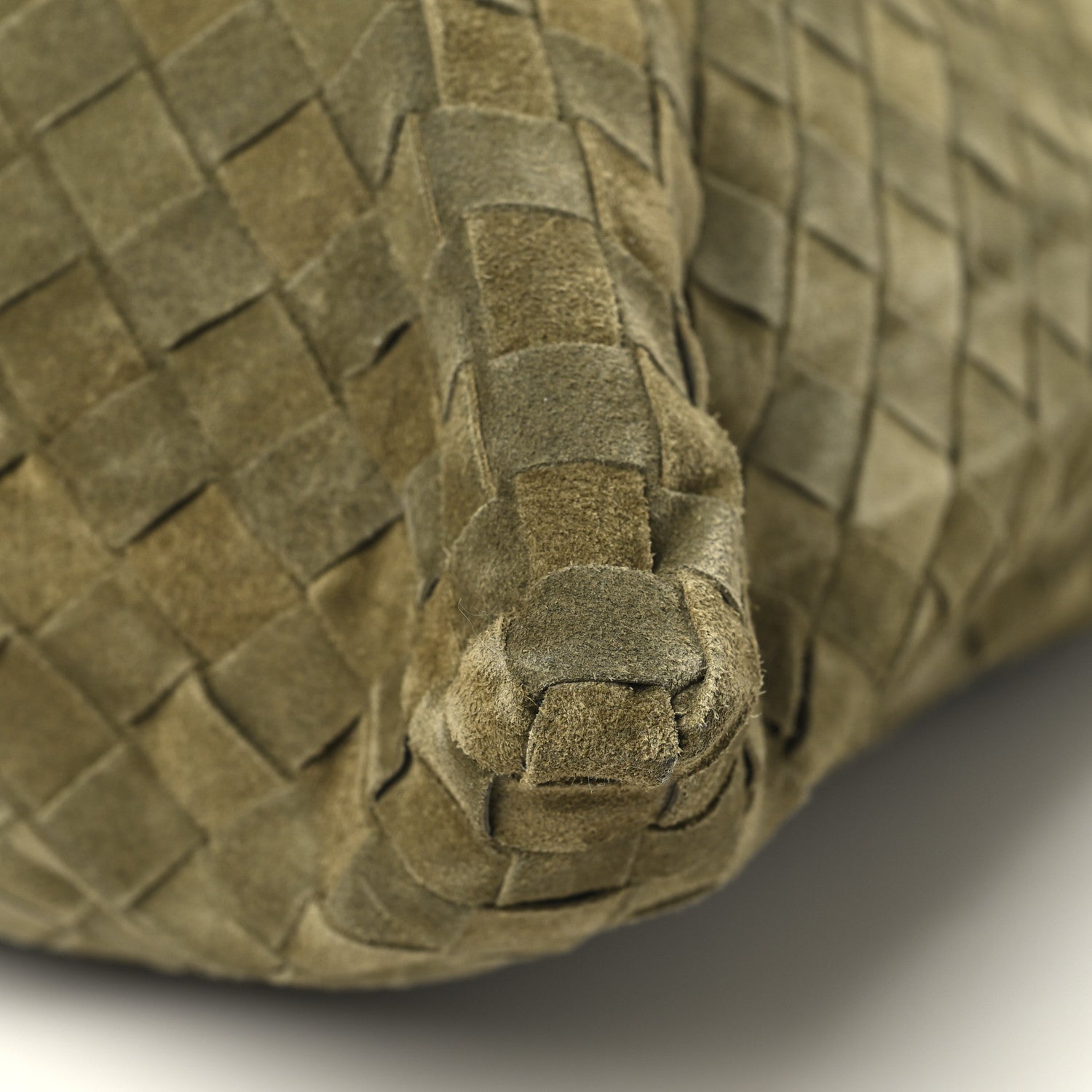 Bottega Veneta Suede Intrecciato Large Hop Mud 9 of 9