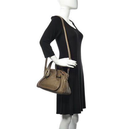 Chloe Calfskin Small Paraty Barbour Khaki 2 of 12