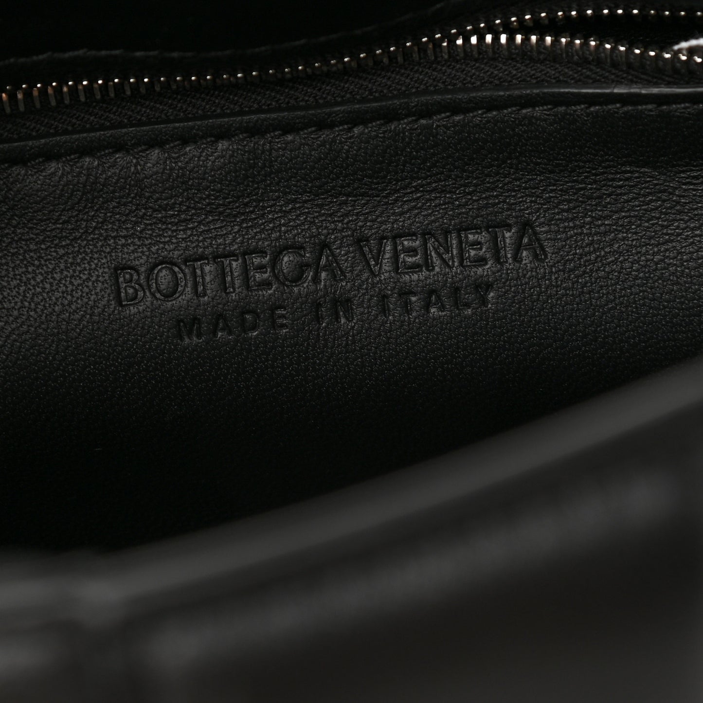 Nappa Maxi Intreccio Padded Cassette Crossbody Bag Black