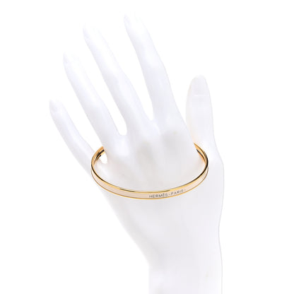 Hermes Enamel Printed Extra Narrow Bracelet 65 White 2 of 5