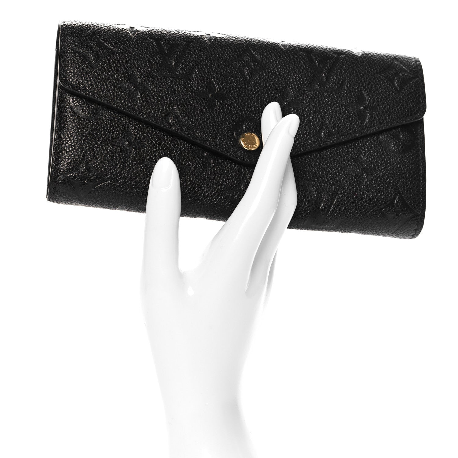 Louis Vuitton Empreinte Sarah Wallet NM Black 2 of 7