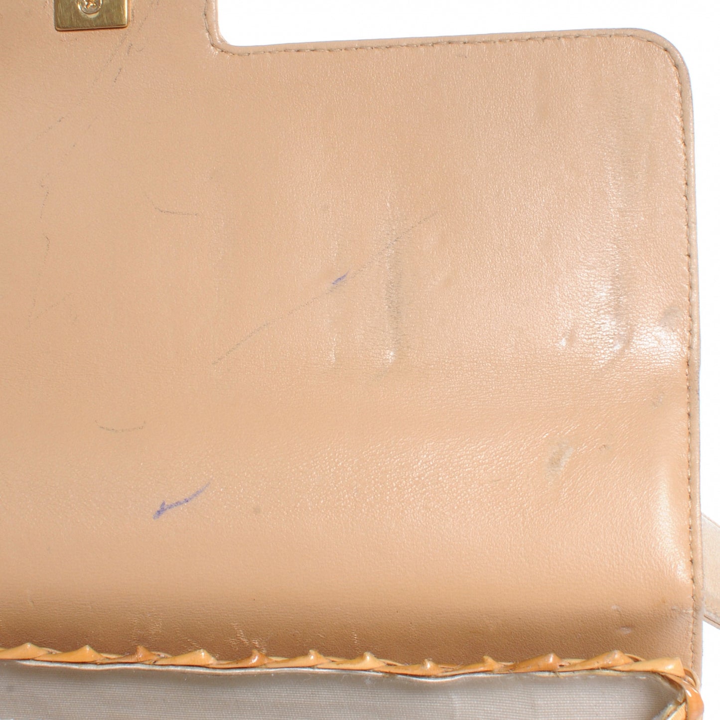 Straw Bag Tortoise CC Lock