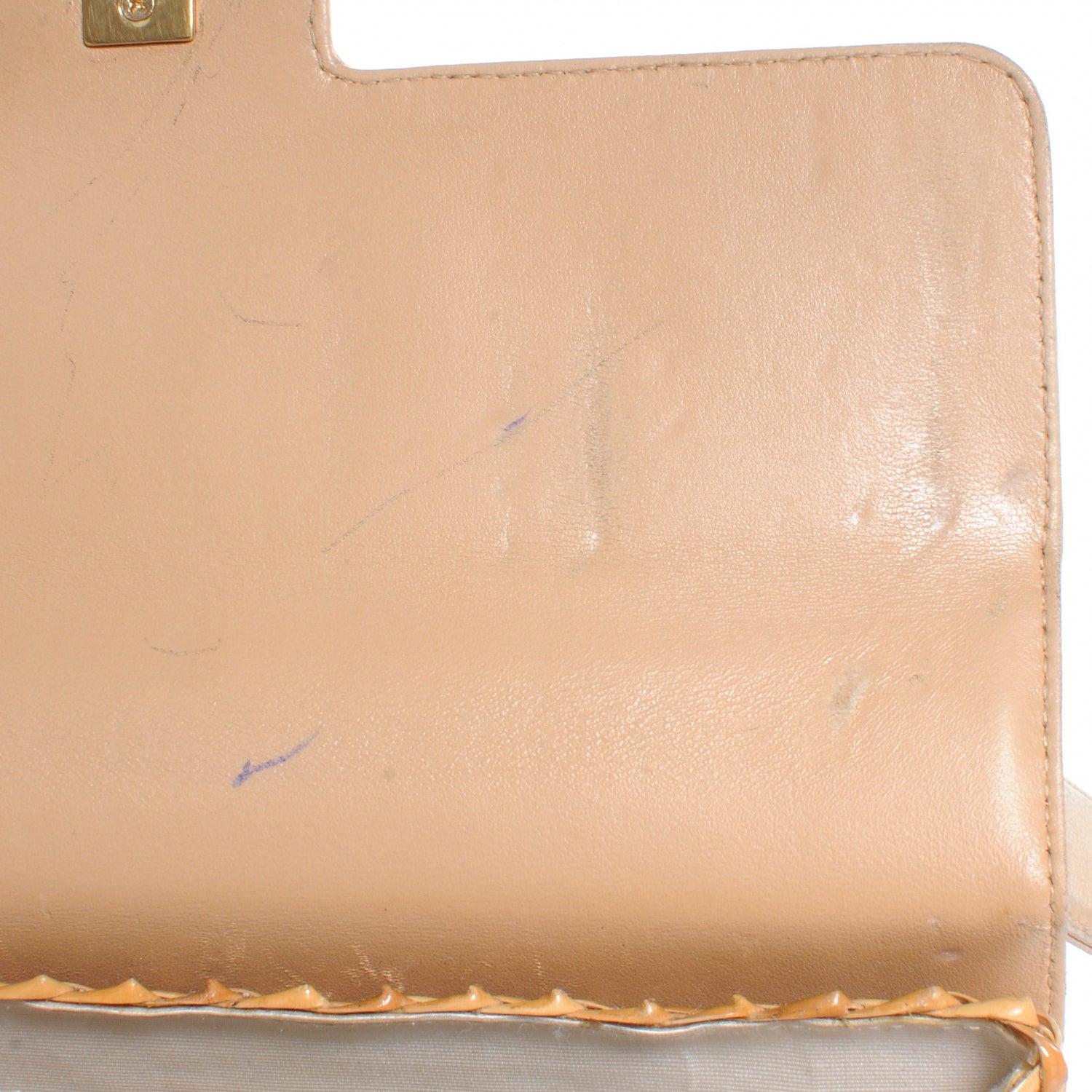 Chanel Straw Bag Tortoise CC Lock 7 of 10