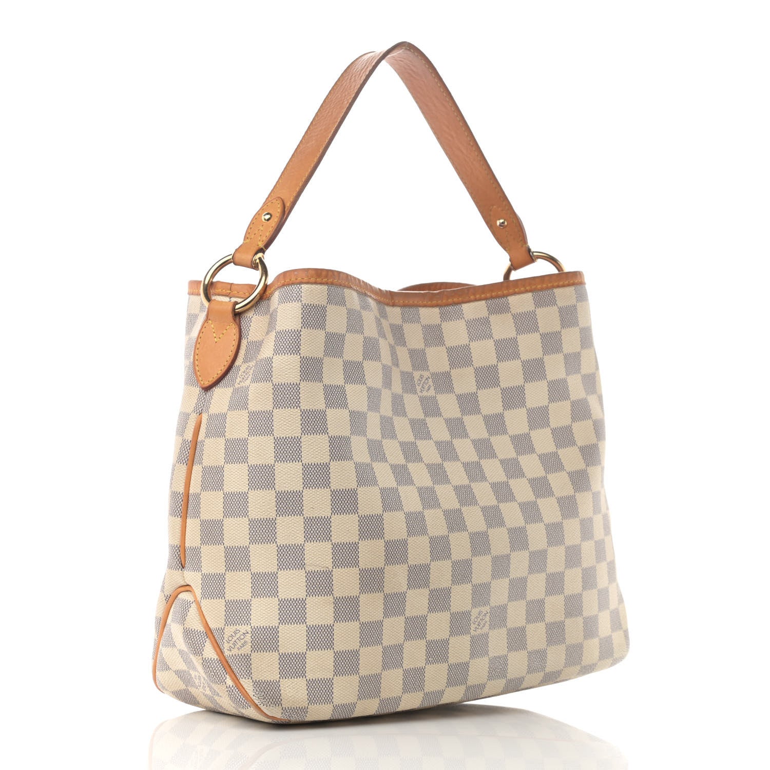 Louis Vuitton Damier Azur Delightful PM Rose Ballerine 3 of 14