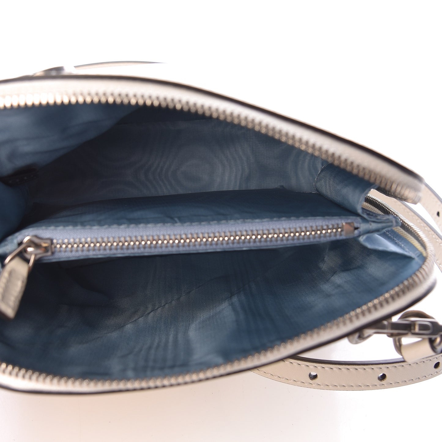 X SEGA Calfskin GUCCY Stars Mini Dome Shoulder Bag Mystic White Gold