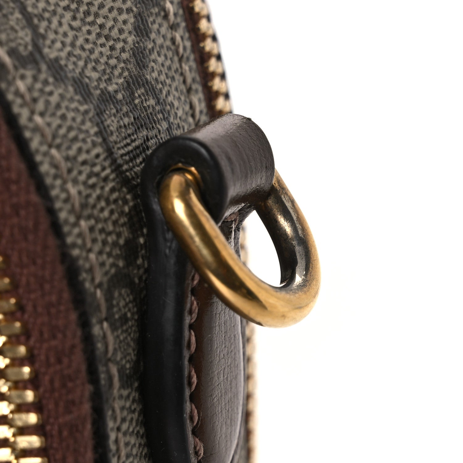 Gucci GG Supreme Monogram Azalea Calfskin Retro Interlocking G Multi-Function Bag Beige Ebony Brown Sugar 10 of 14