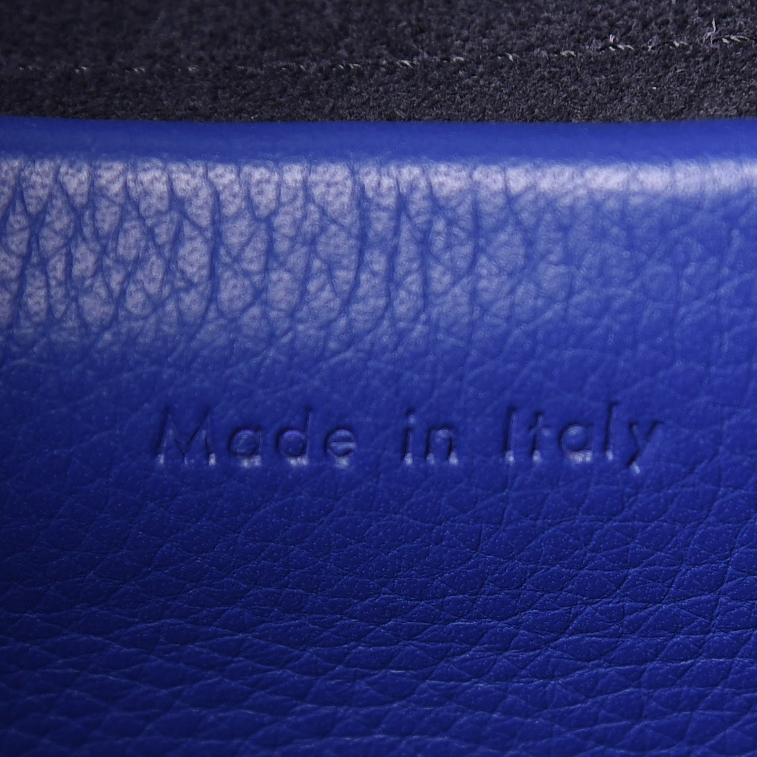 Celine Grained Calfskin Mini Belt Bag Indigo 8 of 17