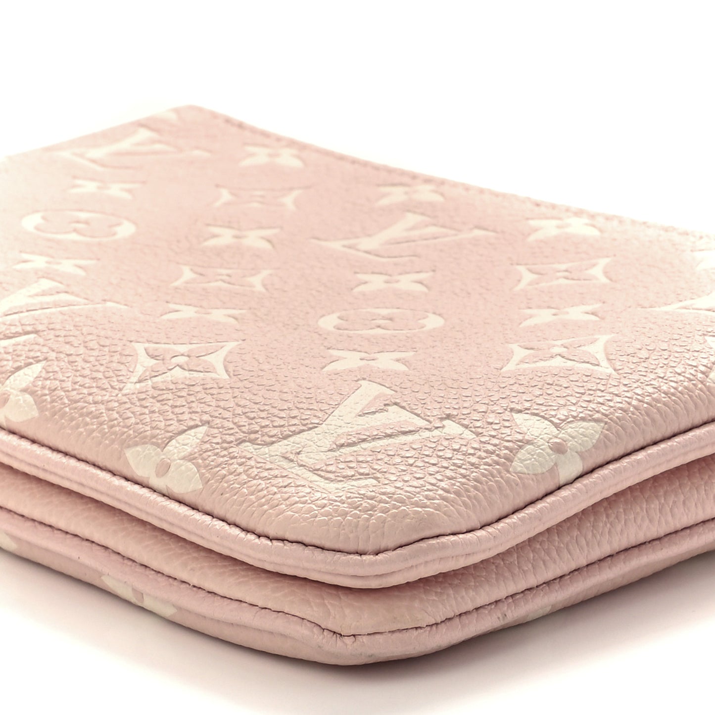 Empreinte Monogram Double Zip Pochette Rose
