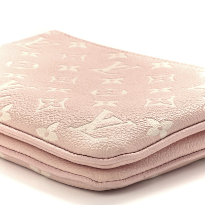 Louis Vuitton Empreinte Monogram Double Zip Pochette Rose 11 of 12