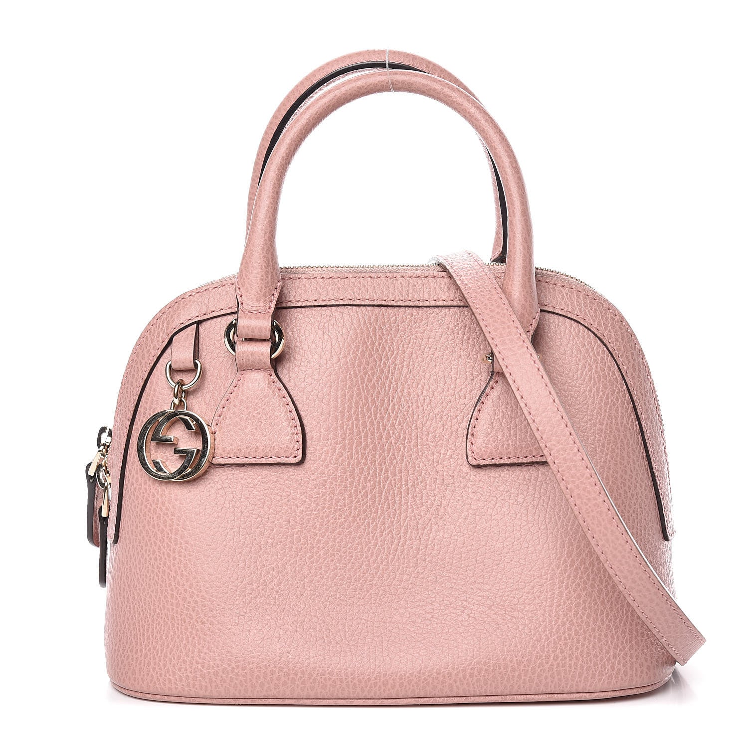 Gucci Dollar Calfskin Small GG Charm Dome Bag Soft Pink 1 of 11