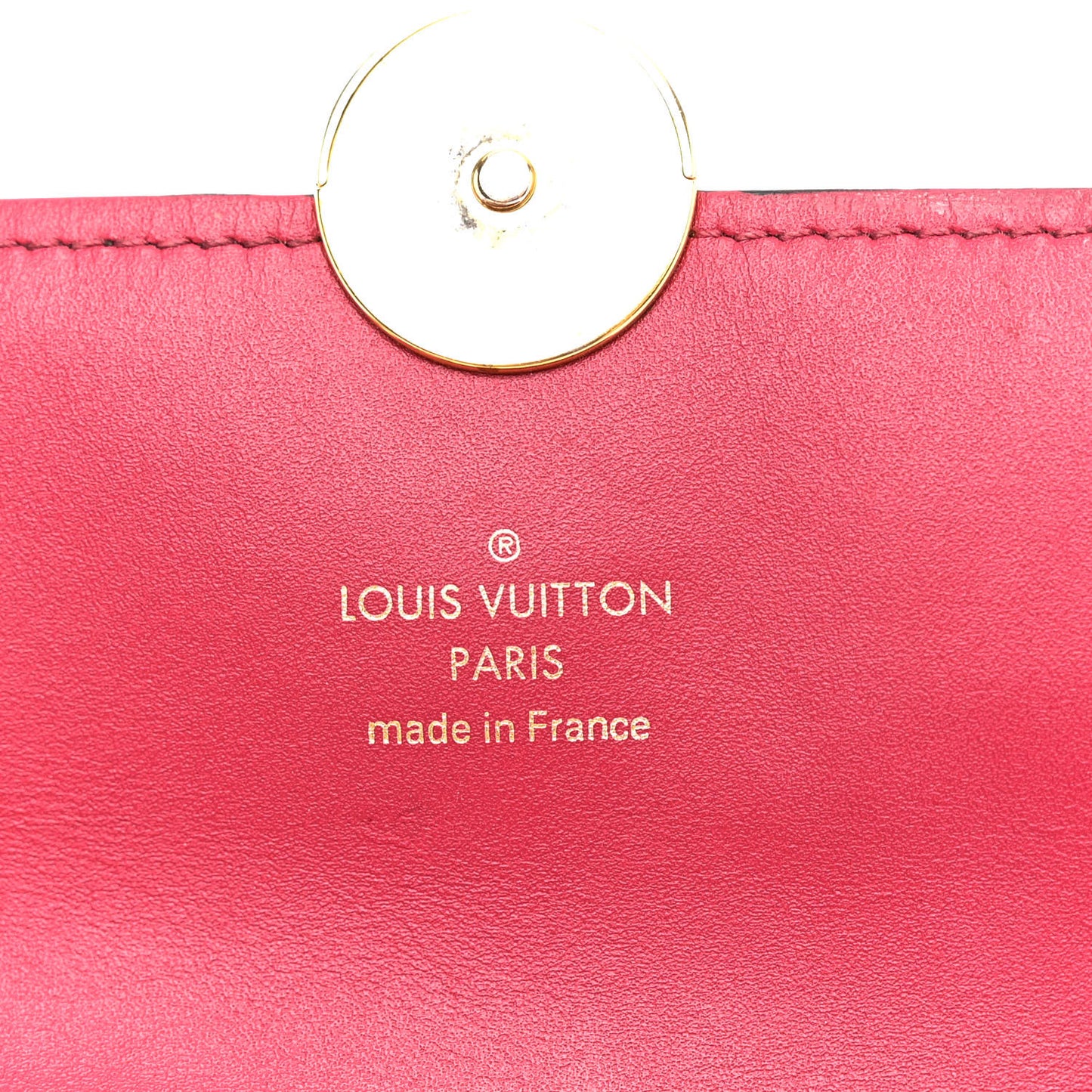 Monogram Flore Chain Wallet Fuchsia