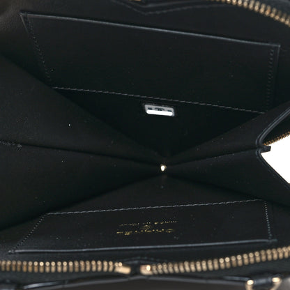 Chanel Patent Calfskin Resin Quilted CC Heart Clutch With Chain Black 5 of 12