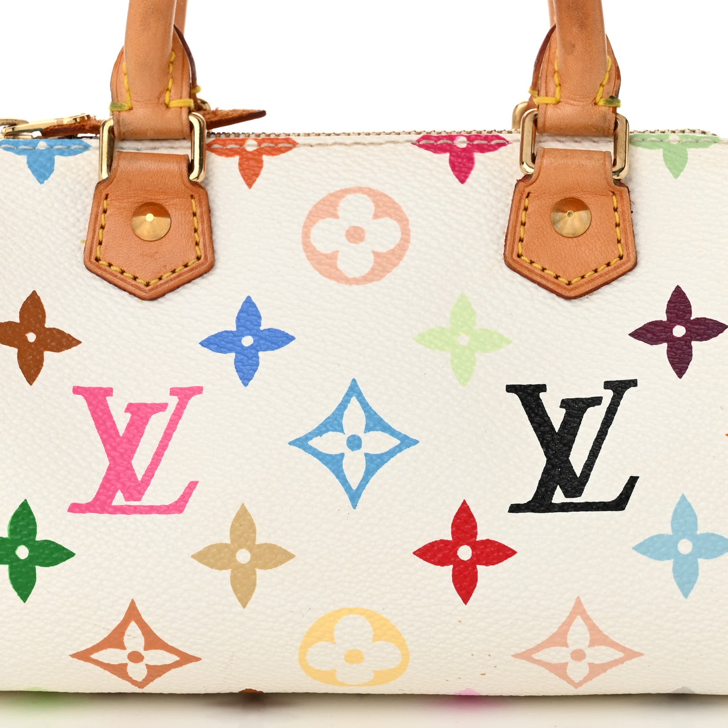 Monogram Multicolor Mini Sac HL Speedy White