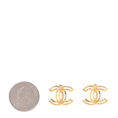 Chanel Metal Obazine CC Earrings Gold 2 of 5
