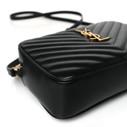 Saint Laurent Calfskin Matelasse Monogram Lou Camera Bag Black 7 of 9