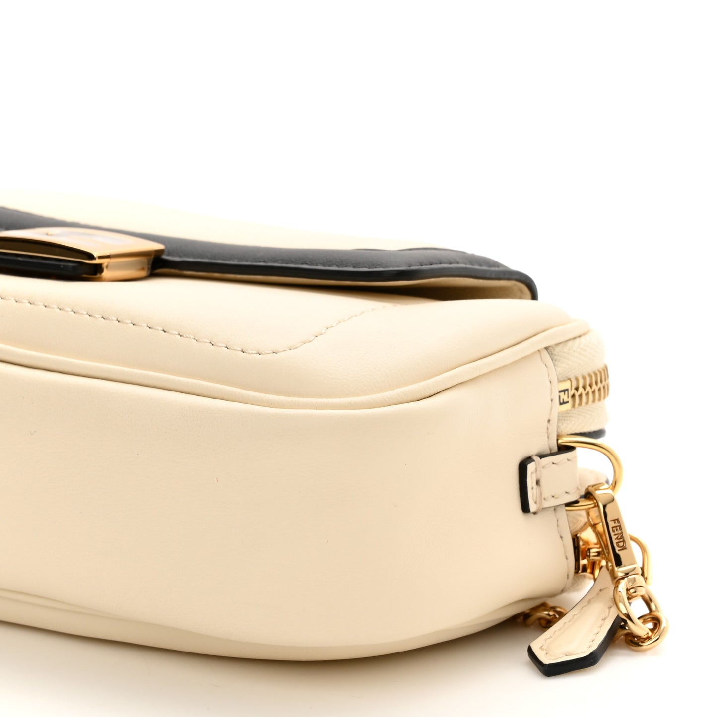 Vitello Grace Matte Bi-Color Easy Baguette Uovo Black