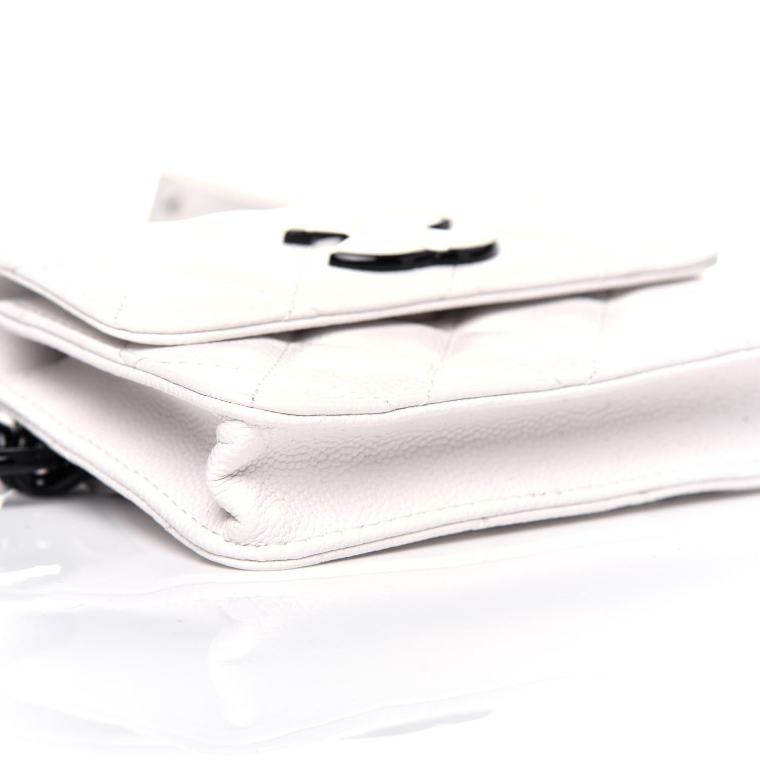 Chanel Caviar Quilted My Everything Belt Flap Card Holder White 6 of 14