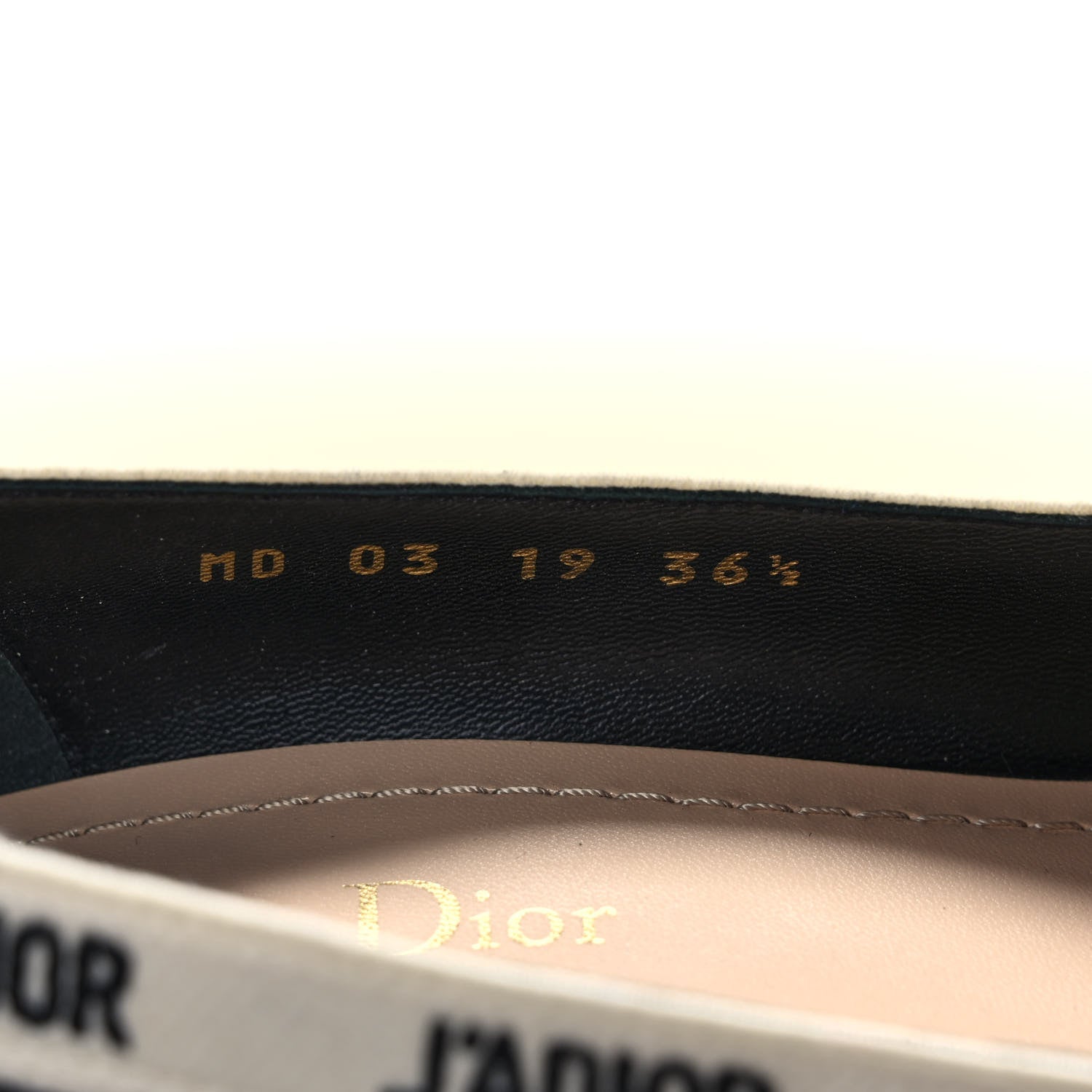 Christian Dior Technical Canvas Ribbon Embroidered J'Adior 65mm Pumps 36.5 Black 8 of 9