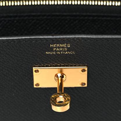 Hermes Epsom Kelly Longue Wallet Black 6 of 7