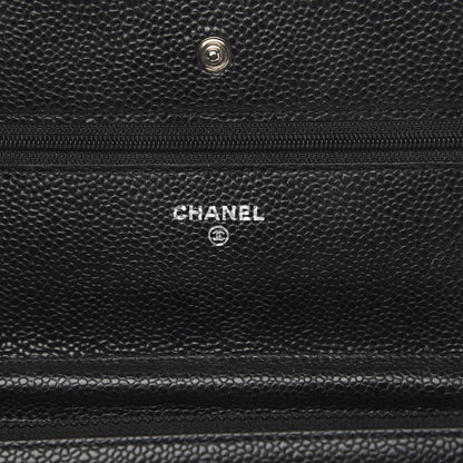 Chanel Caviar Quilted Wallet On Chain WOC Black 6 of 11