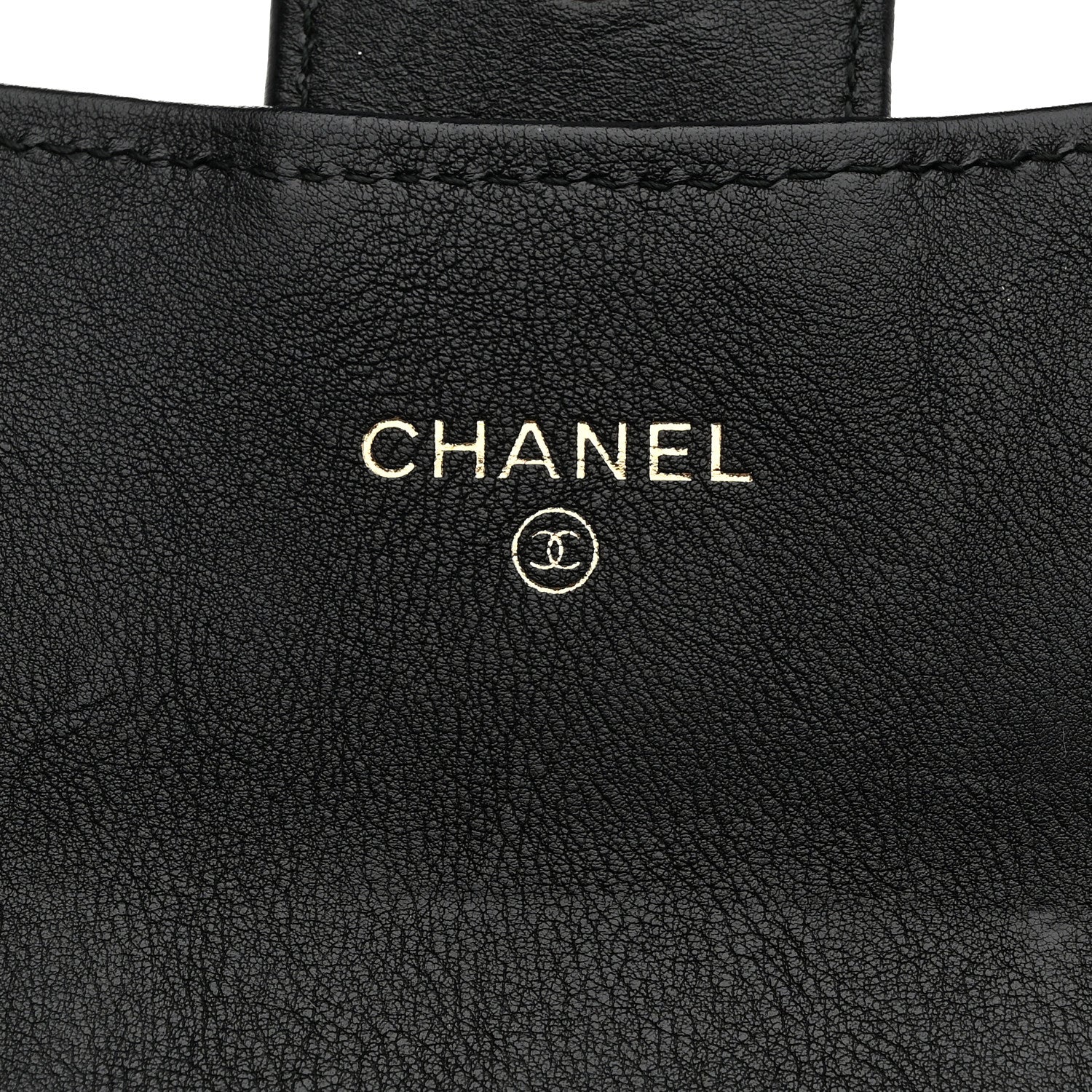 Chanel Lambskin Chevron Quilted Large Gusset Flap Wallet Black 6 of 8