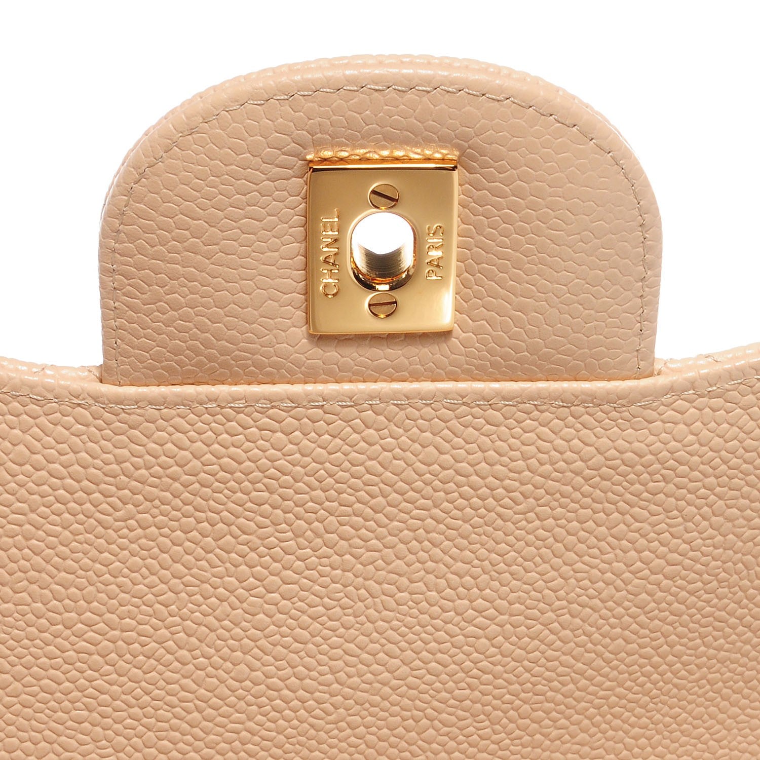 Chanel Caviar Quilted Jumbo Double Flap Beige Clair 5 of 8