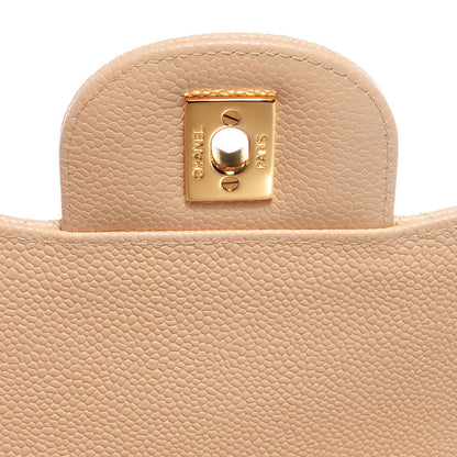 Chanel Caviar Quilted Jumbo Double Flap Beige Clair 5 of 8