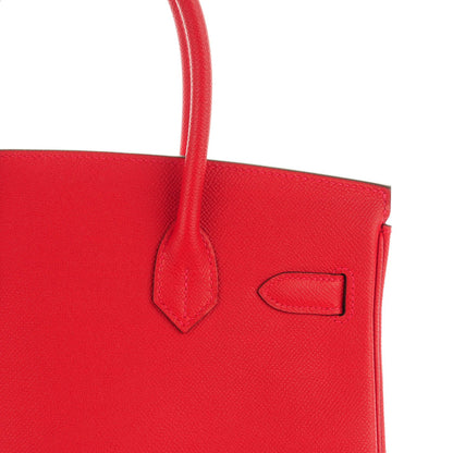 Hermes Epsom Birkin 30 Rouge Casaque 22 of 22