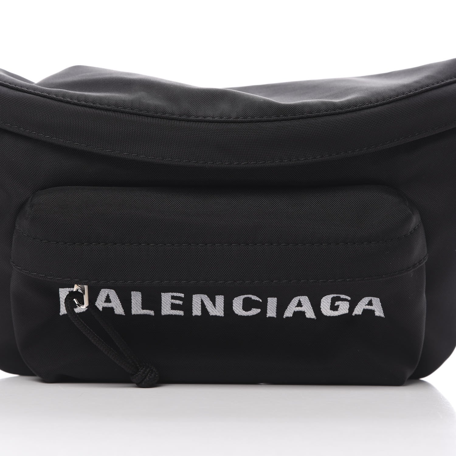 Balenciaga Sport Nylon Logo Embroidered Wheel Beltpack Black 8 of 10