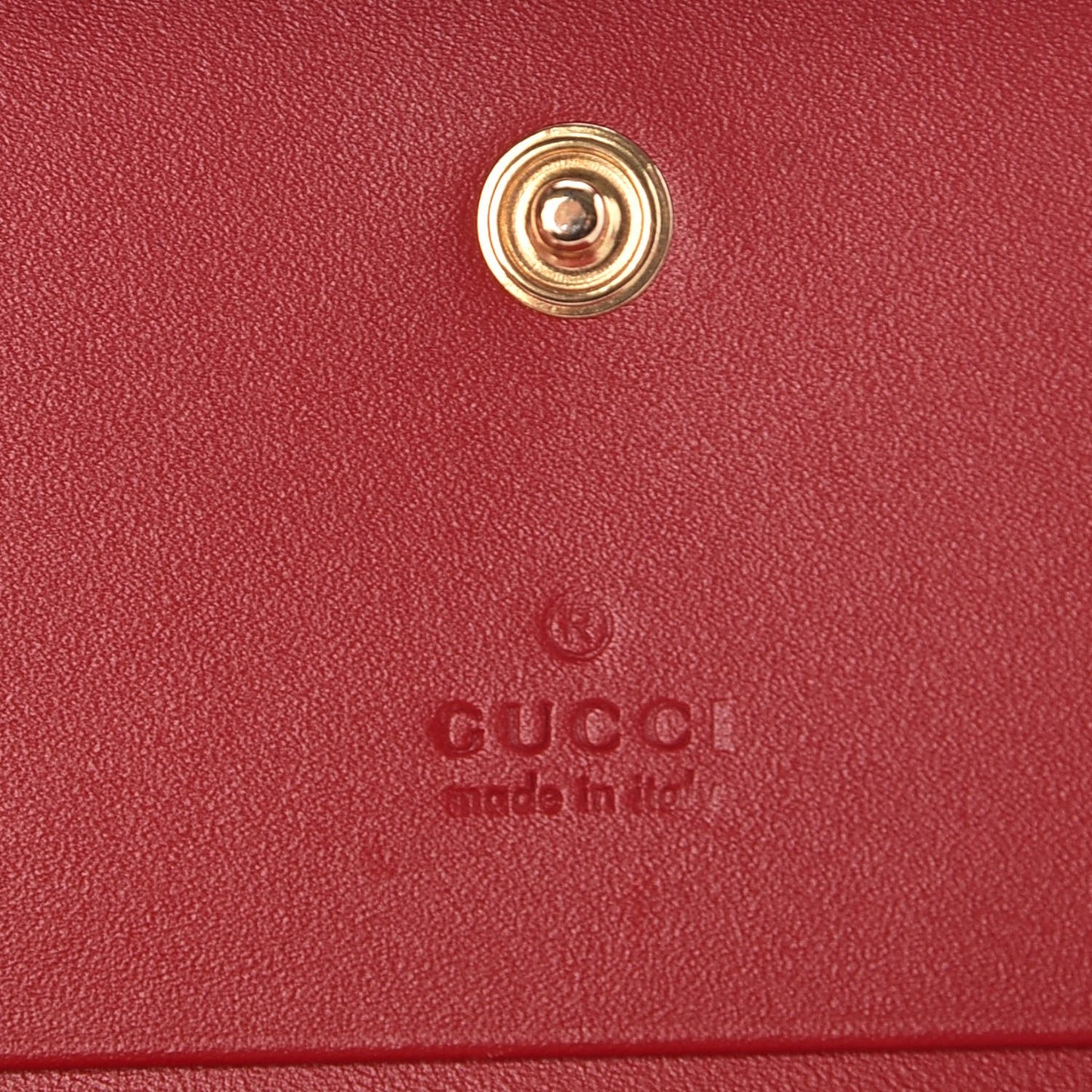 Guccissima Card Case Wallet Red