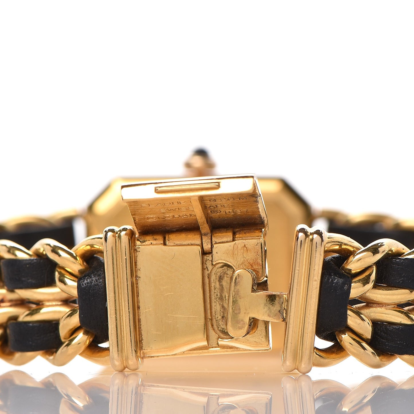 Stainless Steel Lambskin 20mm Chain Premiere Quartz Watch Gold M