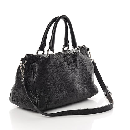 Prada Vitello Daino Shopping Satchel Black 2 of 9