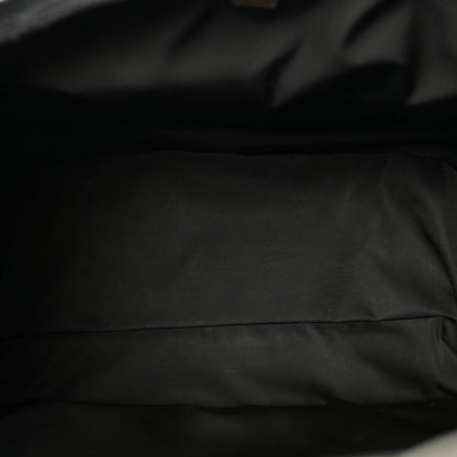 Chanel Nylon Calfskin Quilted Coco Neige Printed Convertible Duffle Backpack Black 4 of 9