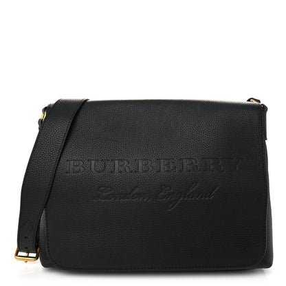 Burberry Signature Grain Medium Burleigh Crossbody Bag Black 1 of 11