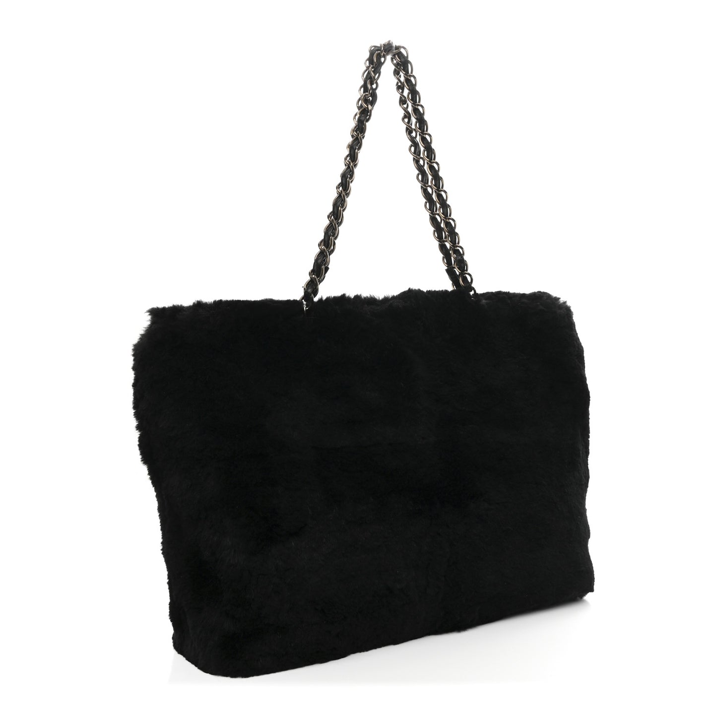 Orylag Rabbit Fur CC Tote Black