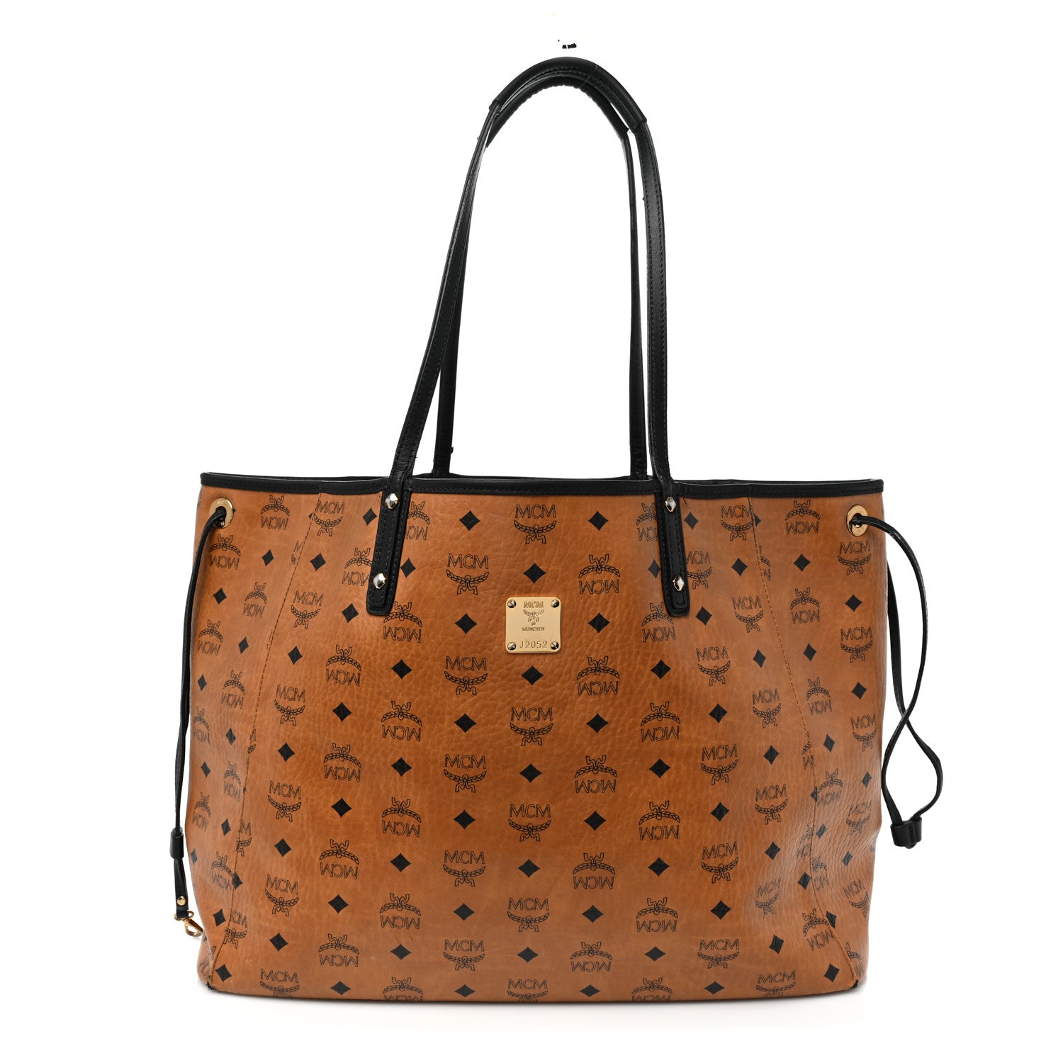 MCM Galaxy Visetos Medium Project Reversible Shopper Tote Cognac Multicolor 1 of 25