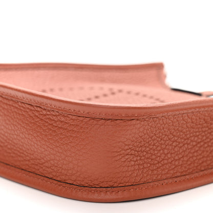 Hermes Taurillon Clemence Maxi Quadrille Evelyne TPM Cuivre Capucine Parme Rouge Duchess 9 of 10