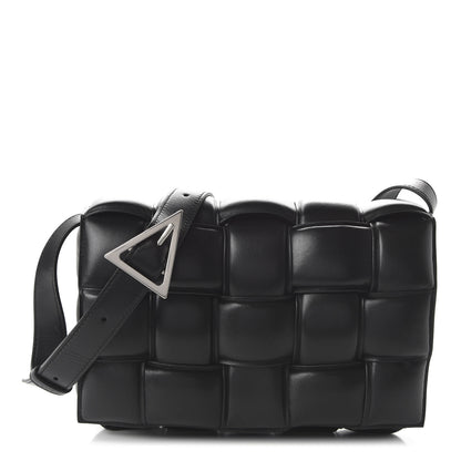 Bottega Veneta Nappa Maxi Intreccio Padded Cassette Crossbody Bag Black 1 of 9