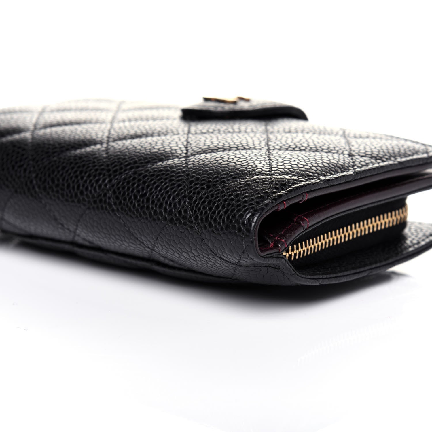 Chanel Caviar Quilted CC French Wallet Black 8 of 16