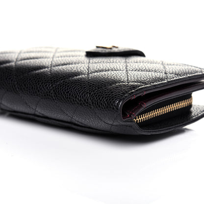Chanel Caviar Quilted CC French Wallet Black 8 of 16