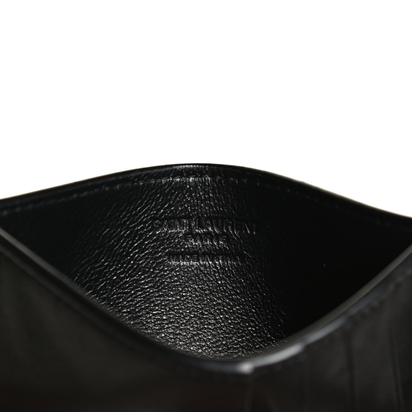Calfskin 5 Fragments Card Holder Black