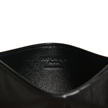 Saint Laurent Calfskin 5 Fragments Card Holder Black 6 of 9