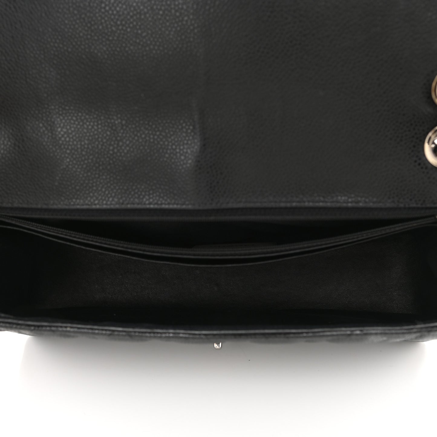 Caviar Quilted Maxi Single Flap Black