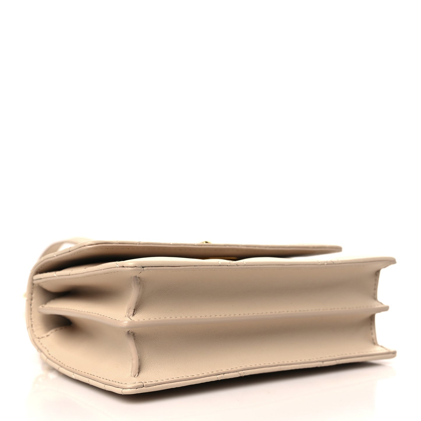 Lambskin Macrocannage Mini Miss Caro Bag Caramel Beige