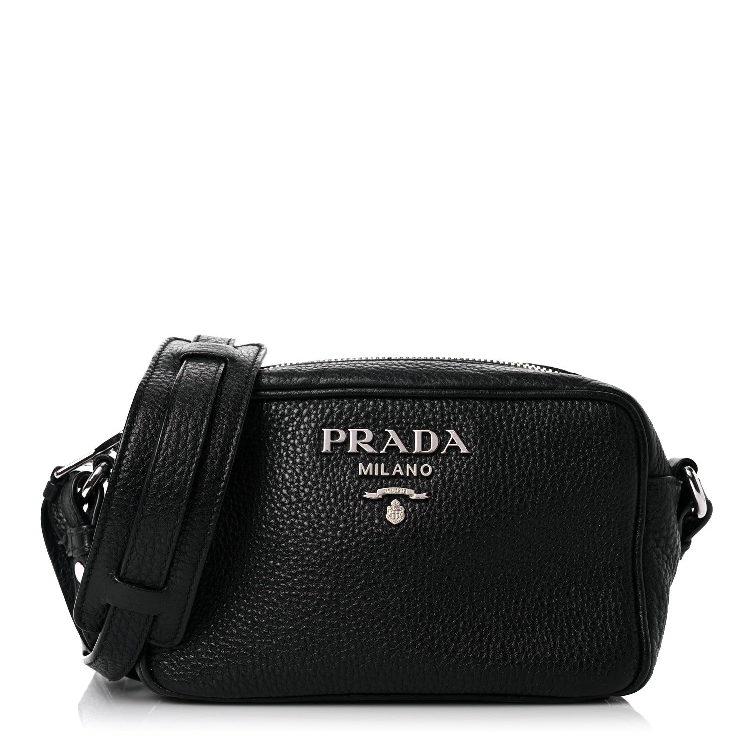 Prada Vitello Daino Mini Camera Crossbody Black 1 of 13